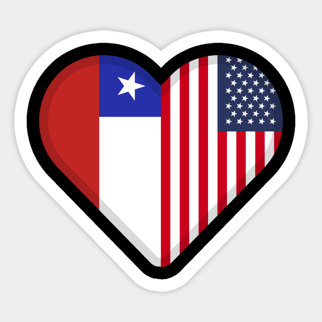 half chilean, half american Sticker by adigitaldreamer